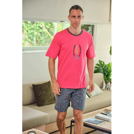 Pijama Homem Verão 265023 Coral Muslher