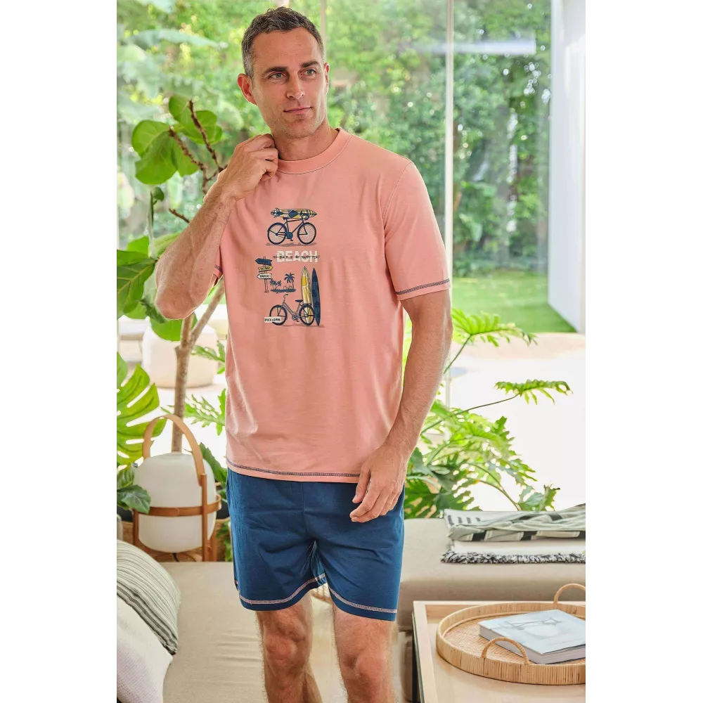 Pijama Homem Verão 265034 Marinho Muslher