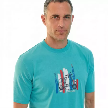 Herren Sommer Pyjama 265035 Türkis Muslher