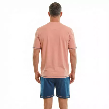 Herren Sommer Pyjama 265034 Marine Muslher