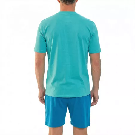 Herren Sommer Pyjama 265035 Türkis Muslher