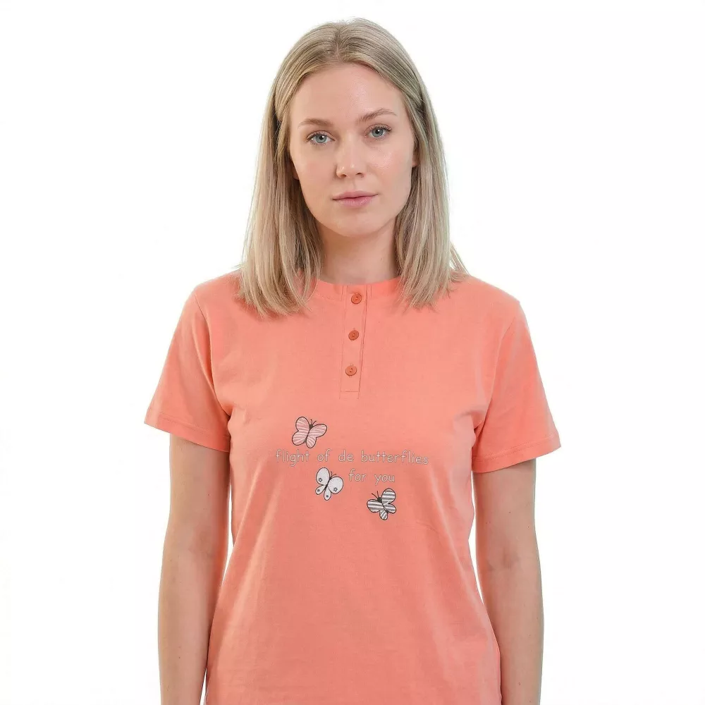 Pijama Mulher Verão 266028 Salmão Muslher