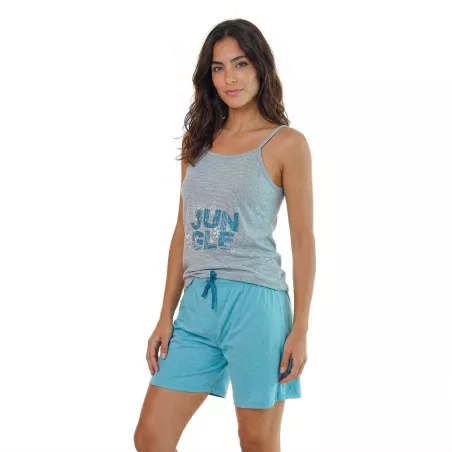 Pyjama Femme Été 266031 Bleu Muslher