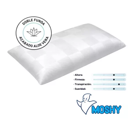 Almohada Nature Moshy – Viscoelástica con aceites vegetales y perforación inteligente