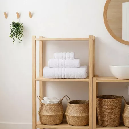 Juego de Toallas de baño 100% Algodón Hilado Omega Abece Casa