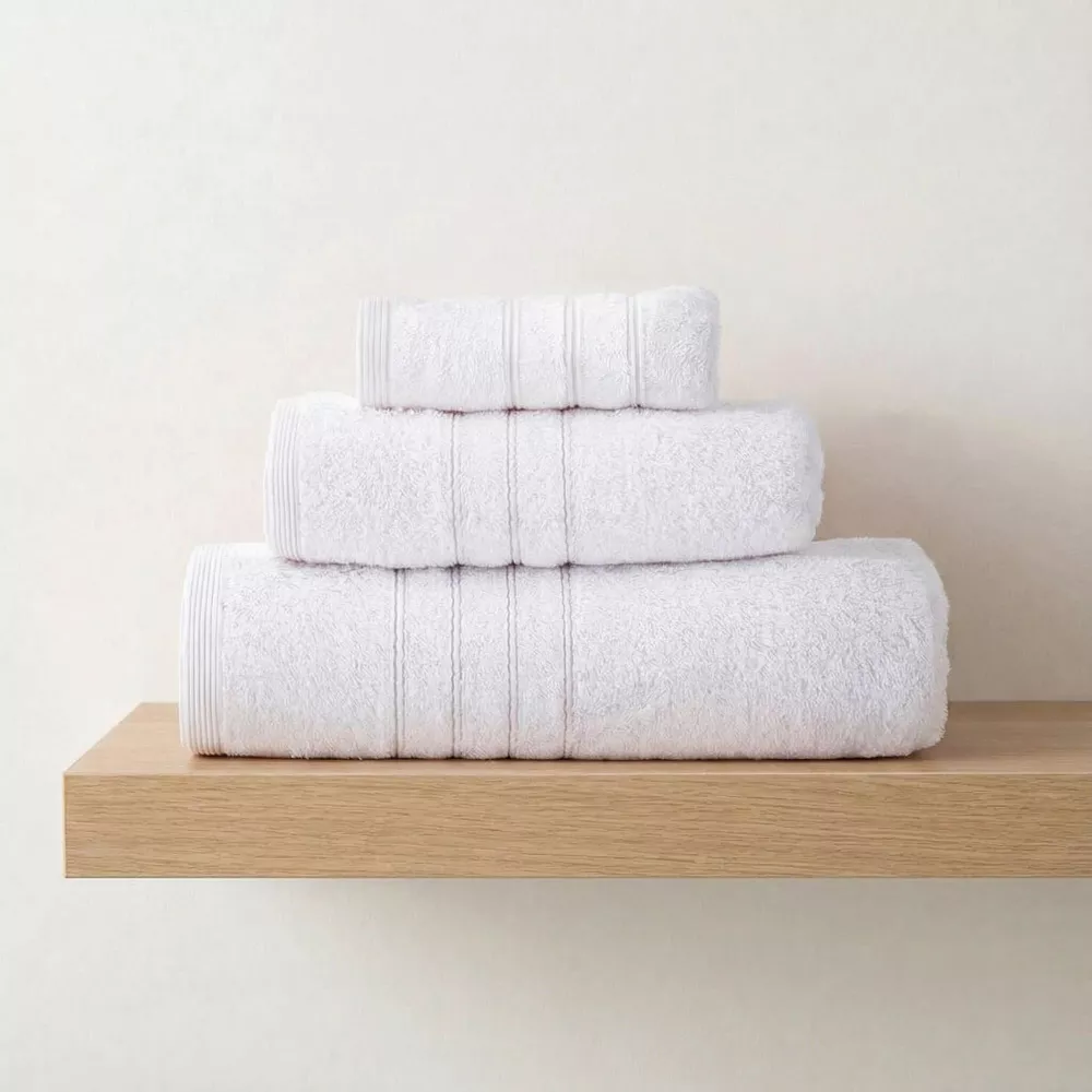 Jeu de Serviettes de Bain 100% Coton Filé Omega Abece Maison