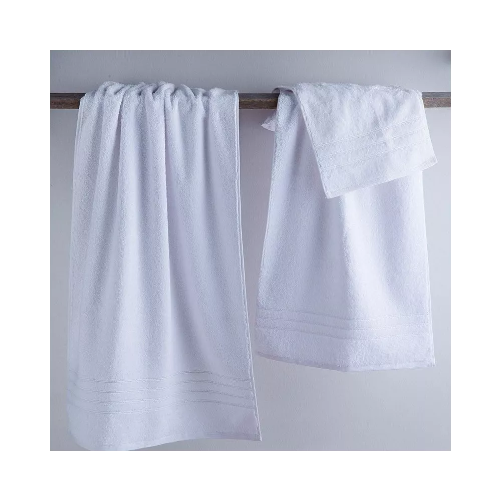 Jeu de Serviettes de Bain 100% Coton Filé Omega Abece Maison