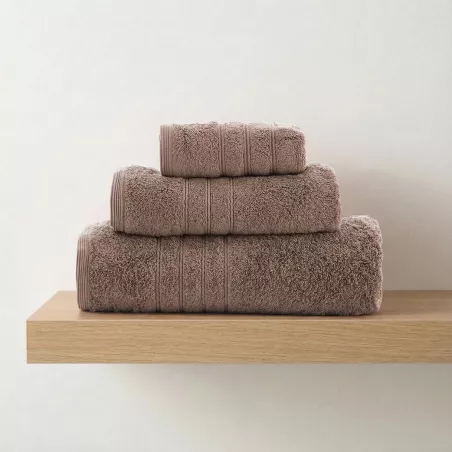 Jeu de Serviettes de Bain 100% Coton Filé Omega Abece Maison