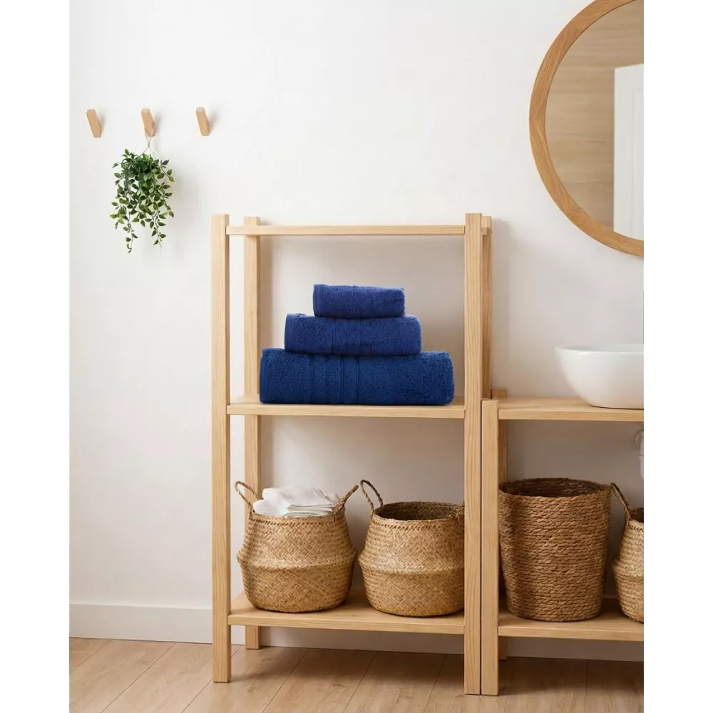 Jeu de Serviettes de Bain 100% Coton Filé Omega Abece Maison