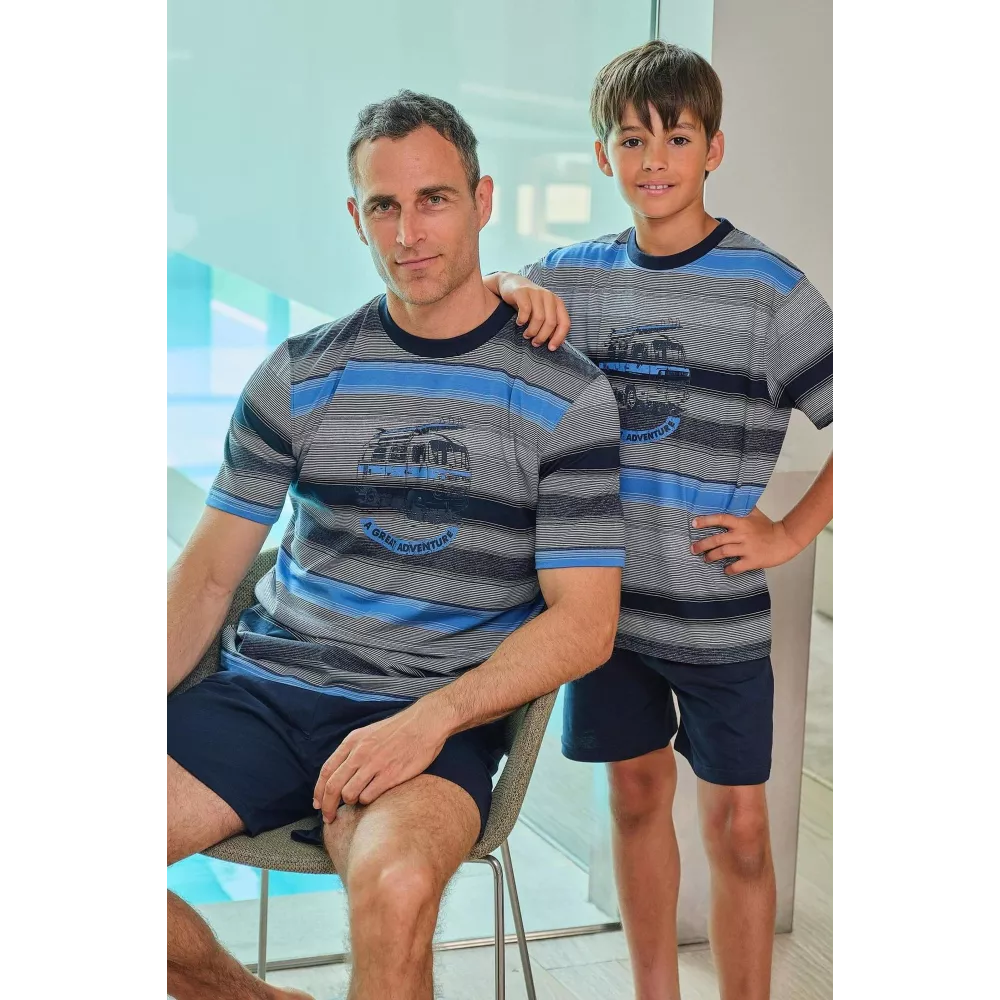 Pijama Homem Verão 265020 Azul Muslher