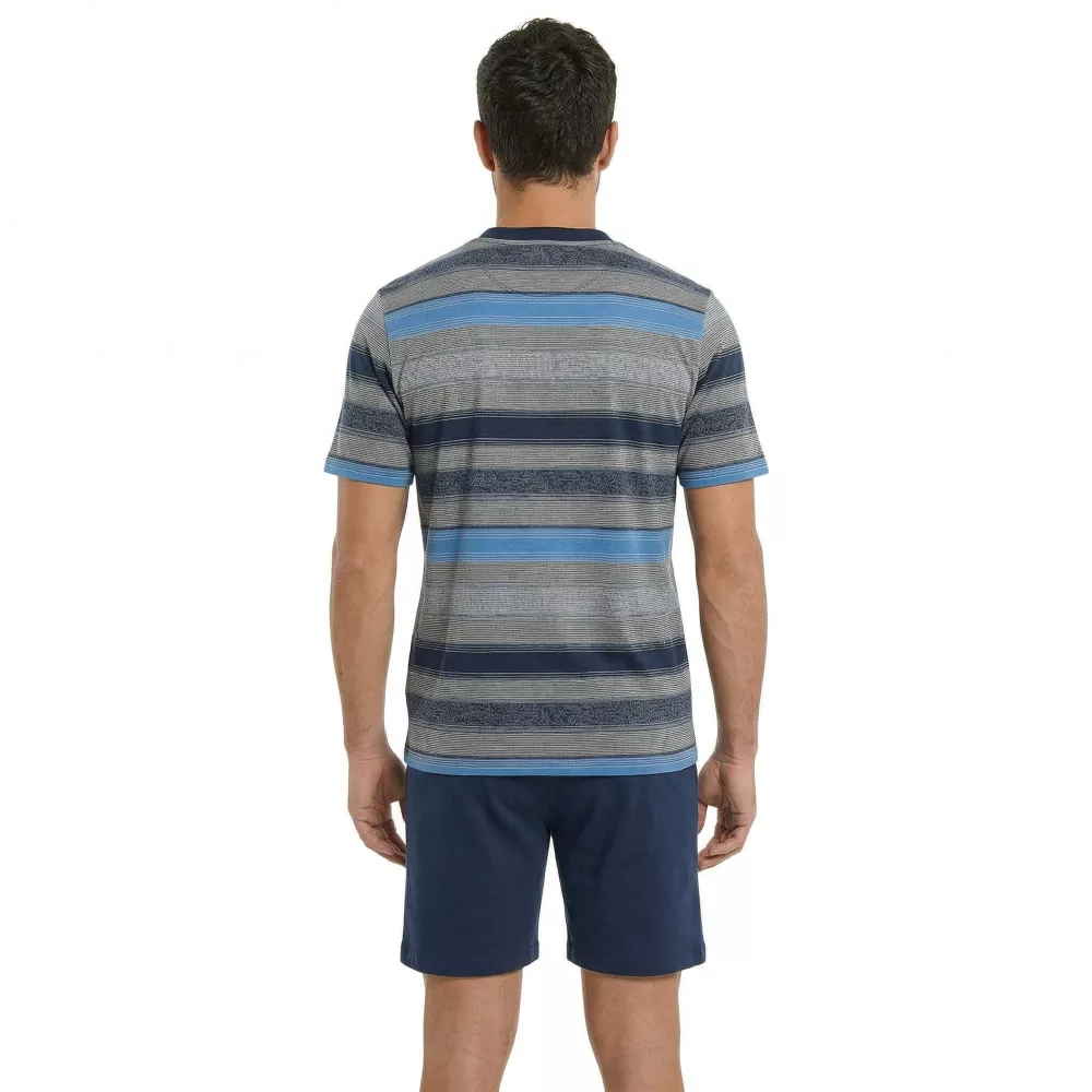 Herren Sommerpyjama 265020 Blau Muslher