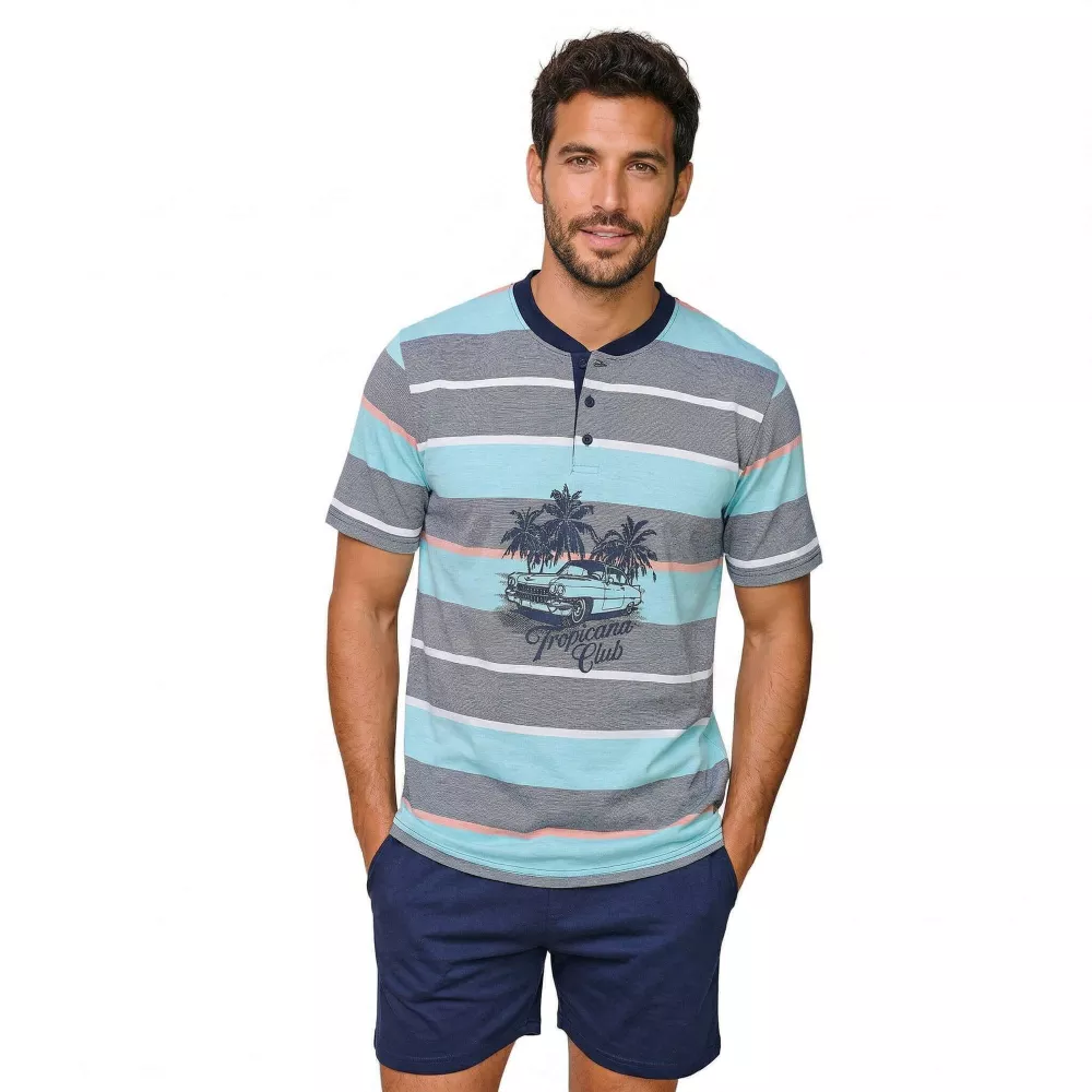 Pijama Home Estiu 265016 Gris Muslher