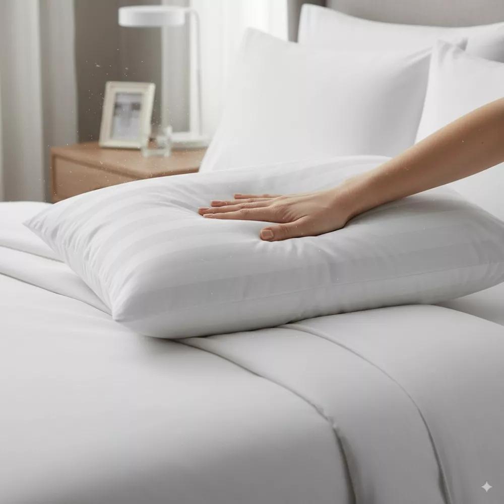 Almohada de Fibra Mash Kol –Doble Funda Transpirable y Lavable