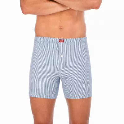 Boxer Classico a Righe Aperto con Bottone Set