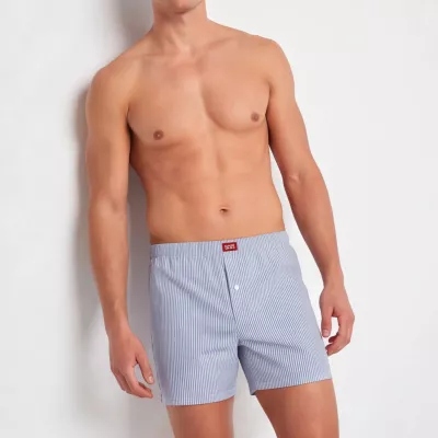 Boxer Classico a Righe Aperto con Bottone Set