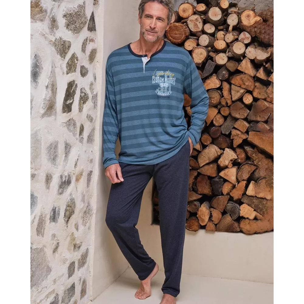 Pijama Hombre Invierno P761317 Marino Massana