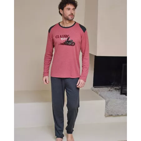 Pijama Hombre Invierno P761322 Rojo Massana