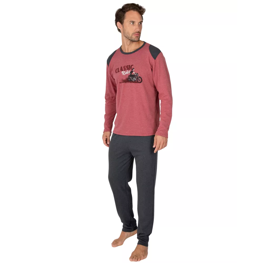Pijama Hombre Invierno P761322 Rojo Massana