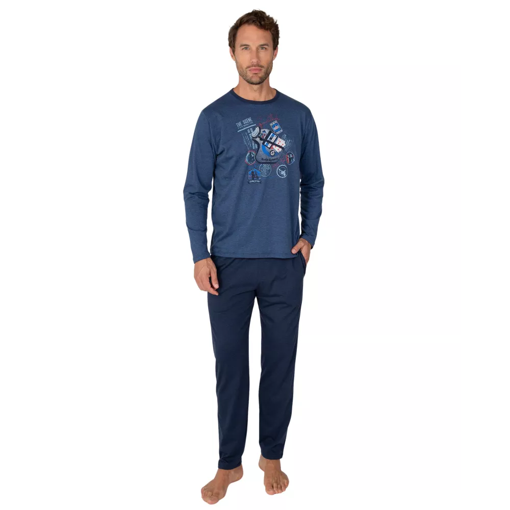 Pijama Hombre Invierno P761313 Marino Massana