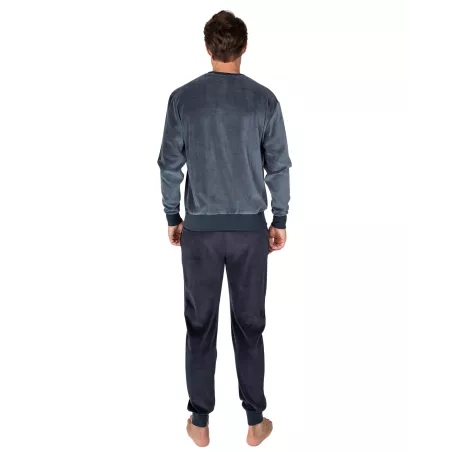 Pijama Hombre Invierno P761325 Gris Massana