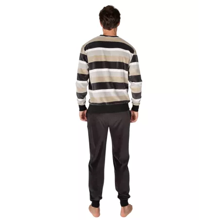 Pijama Hombre Invierno P761324 Gris Massana