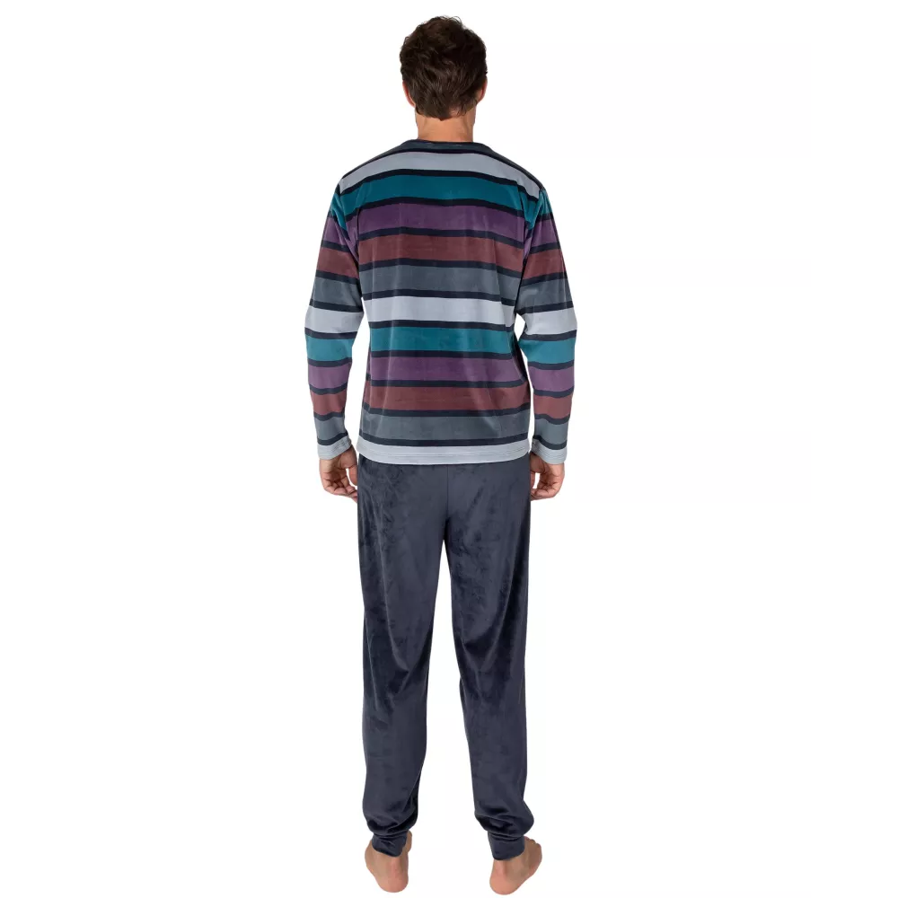 Pijama Hombre Invierno P761332 Azul Massana