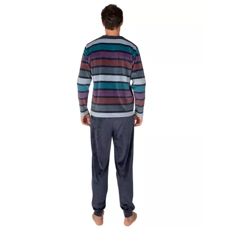 Pijama Hombre Invierno P761332 Azul Massana