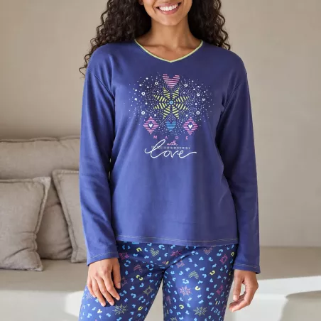 Pijama Mujer Invierno P761211 Marino Massana