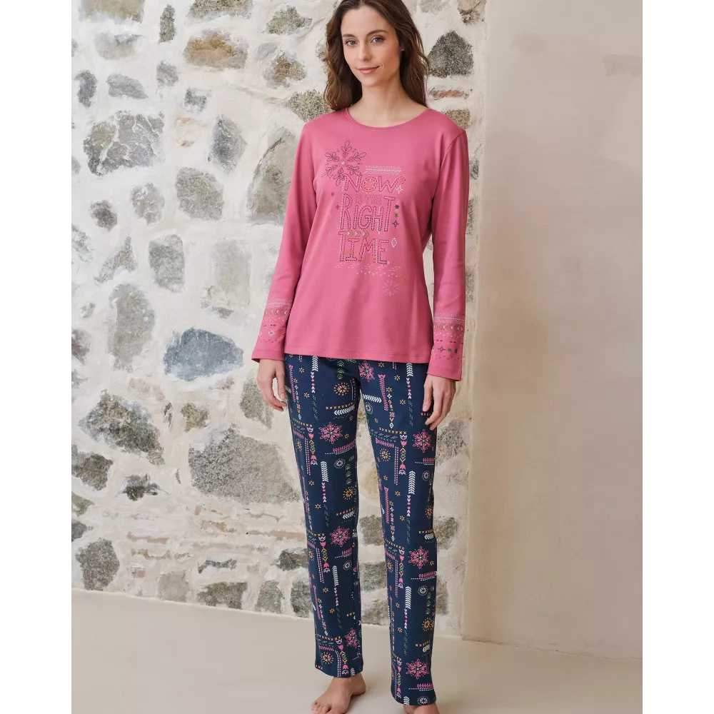 Pijama Mujer Invierno P761225 Rosa Massana