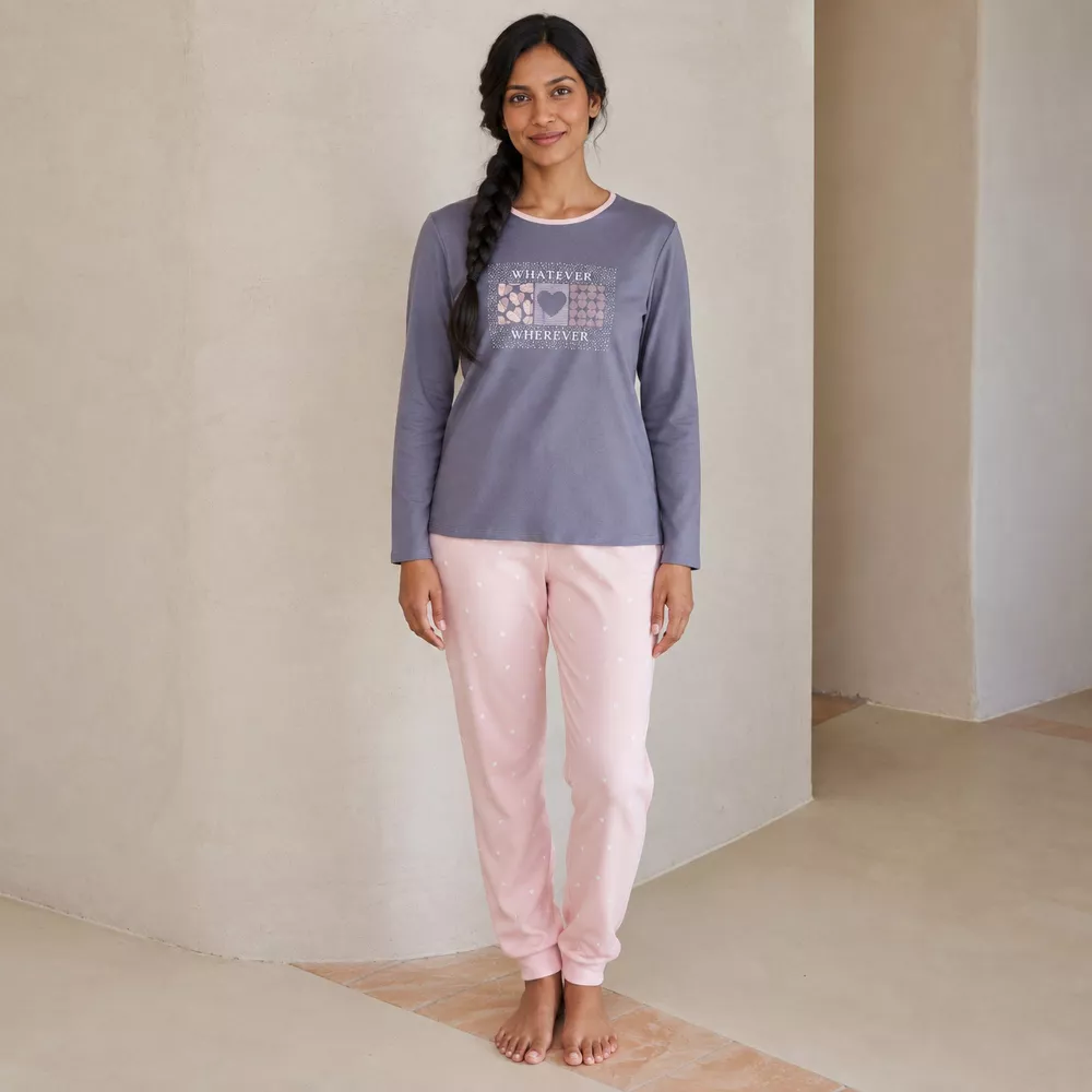 Pijama Mujer Invierno P761258 Gris Massana