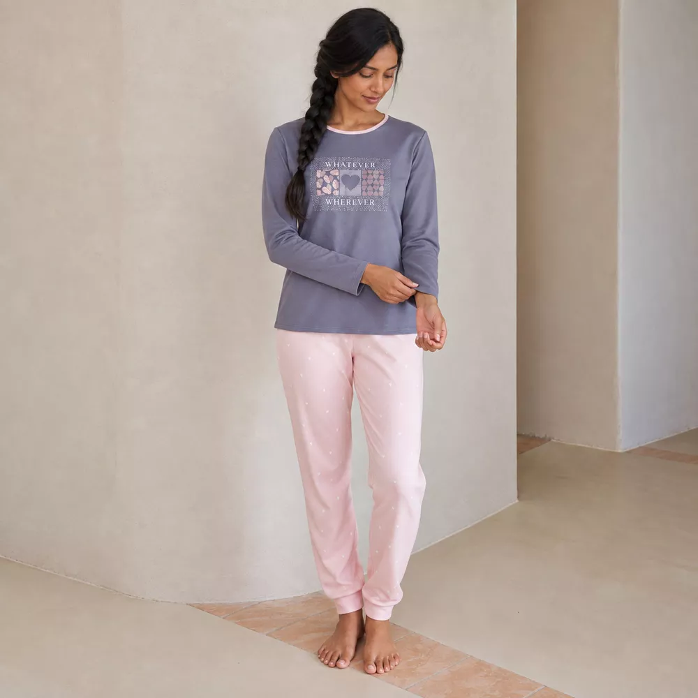 Pijama Mujer Invierno P761258 Gris Massana