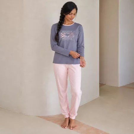 Pijama Mujer Invierno P761258 Gris Massana