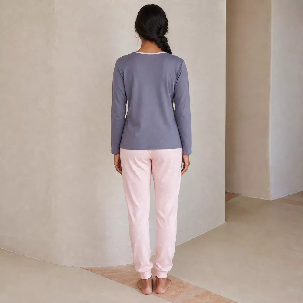 Pijama Mujer Invierno P761258 Gris Massana