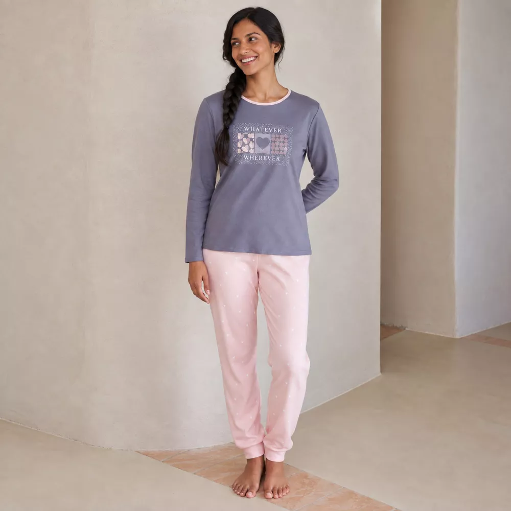 Pijama Mujer Invierno P761258 Gris Massana