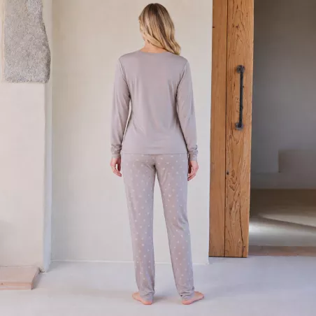 Pijama Mujer Invierno P761262 Marron Massana