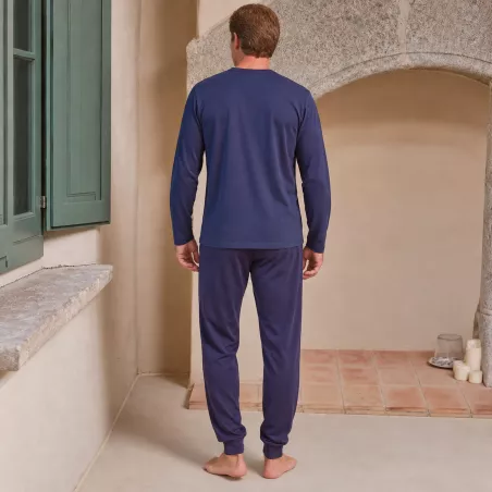 Pijama Hombre Invierno P761301 Azul Massana