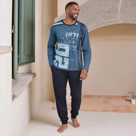 Pijama Hombre Invierno P761302 Verde Massana
