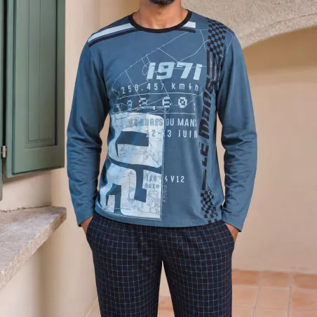 Pijama Hombre Invierno P761302 Verde Massana