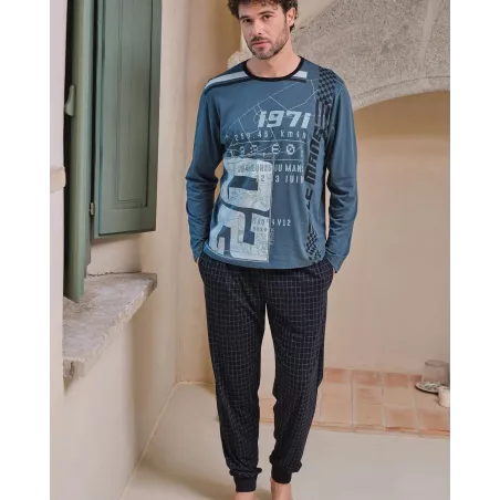 Pijama Hombre Invierno P761302 Verde Massana