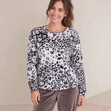 Pijama Mujer Invierno P761222 Marron Massana