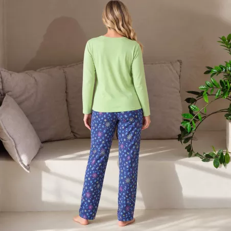 Pijama Mujer Invierno P761210 Verde Massana