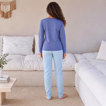 Pijama Mujer Invierno P761231 Azul Massana