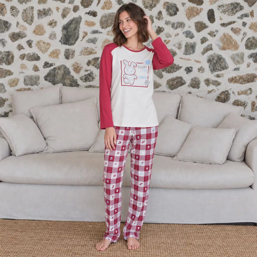 Pijama Mujer Invierno P761205 Rojo Massana