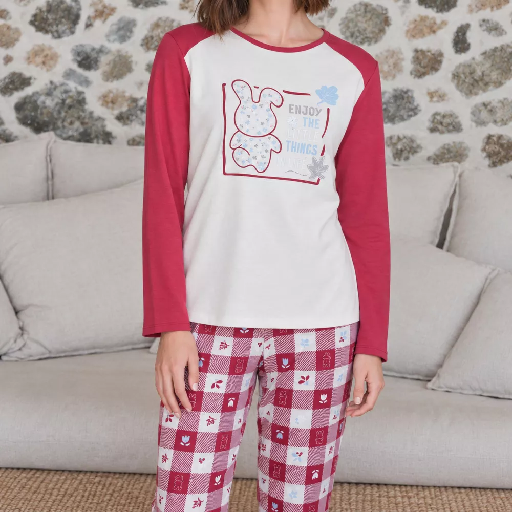 Pijama Mujer Invierno P761205 Rojo Massana