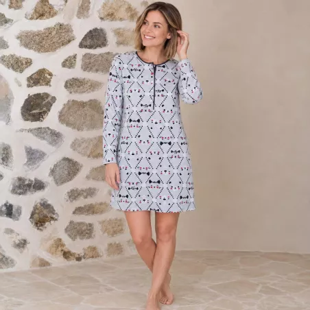 Camisón Mujer Invierno L767235 Gris Massana