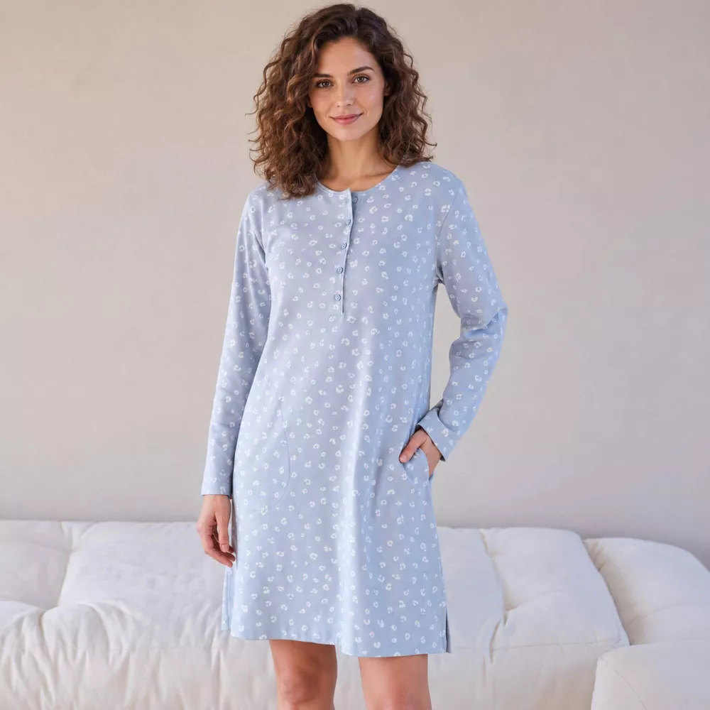 Camisón Mujer Invierno L767232 Azul Massana