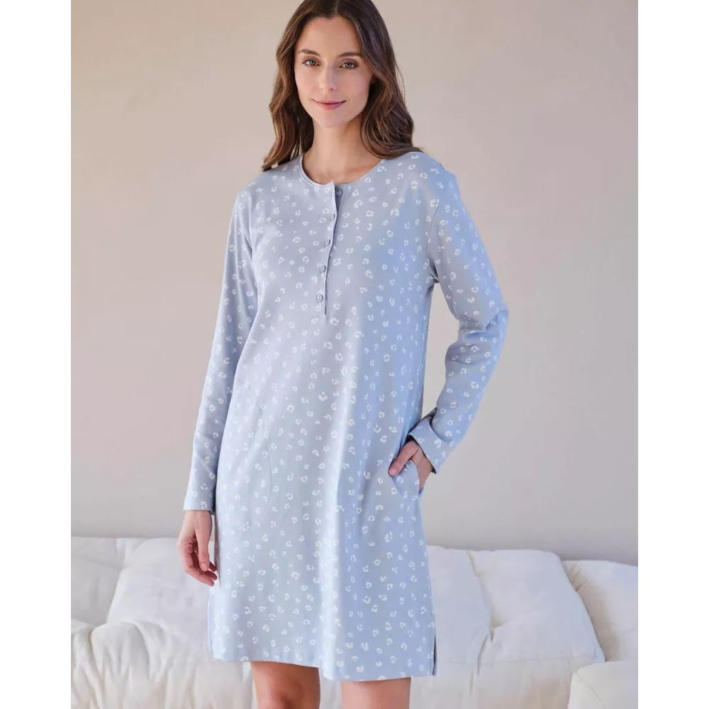 Camisón Mujer Invierno L767232 Azul Massana