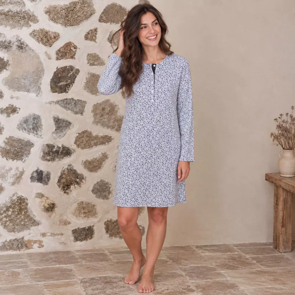 Camisón Mujer Invierno L767236 Gris Massana