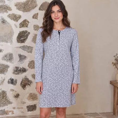 Camisón Mujer Invierno L767236 Gris Massana