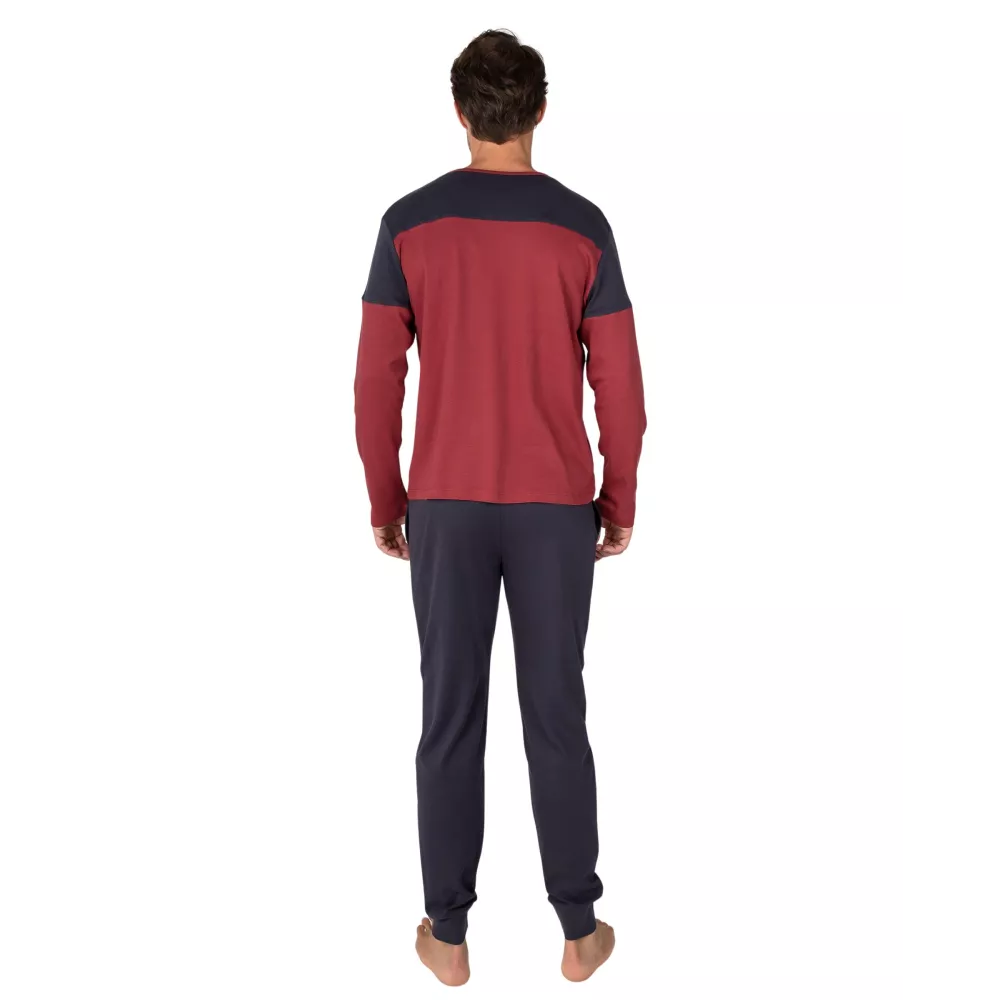 Pijama Hombre Invierno P761310 Granate Massana